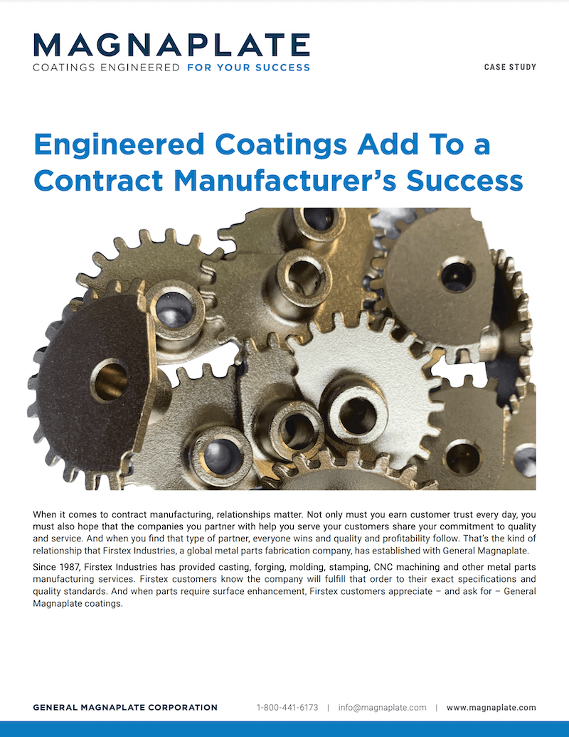 Engineered Coatings Add To a Contract Manufacturer’s Success