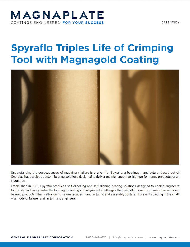 Spyraflo Triples Life of Crimping Tool with Magnagold Coating