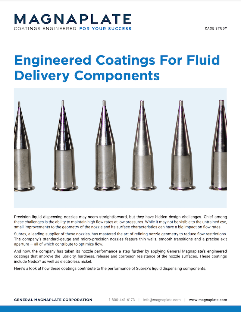 Engineered Coatings For Fluid Delivery Components
