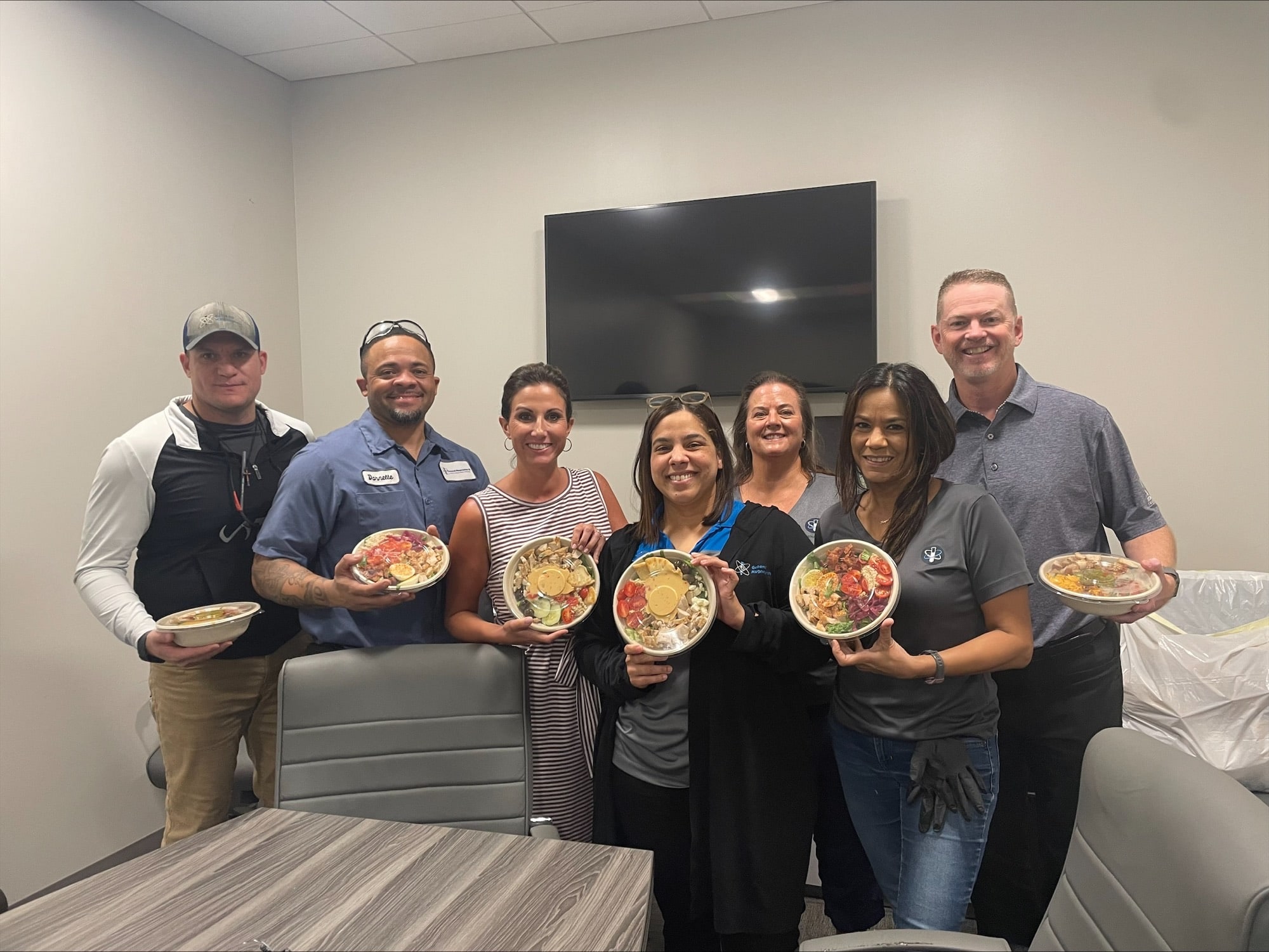 A winning lunch for a winning team