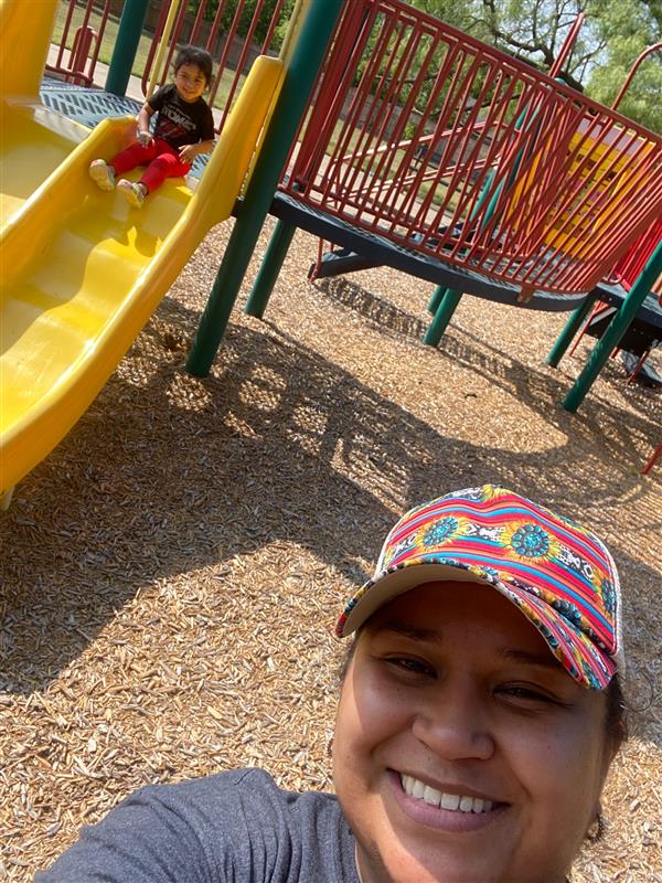 Exercise time with the little ones is time well spent for Diana Segura