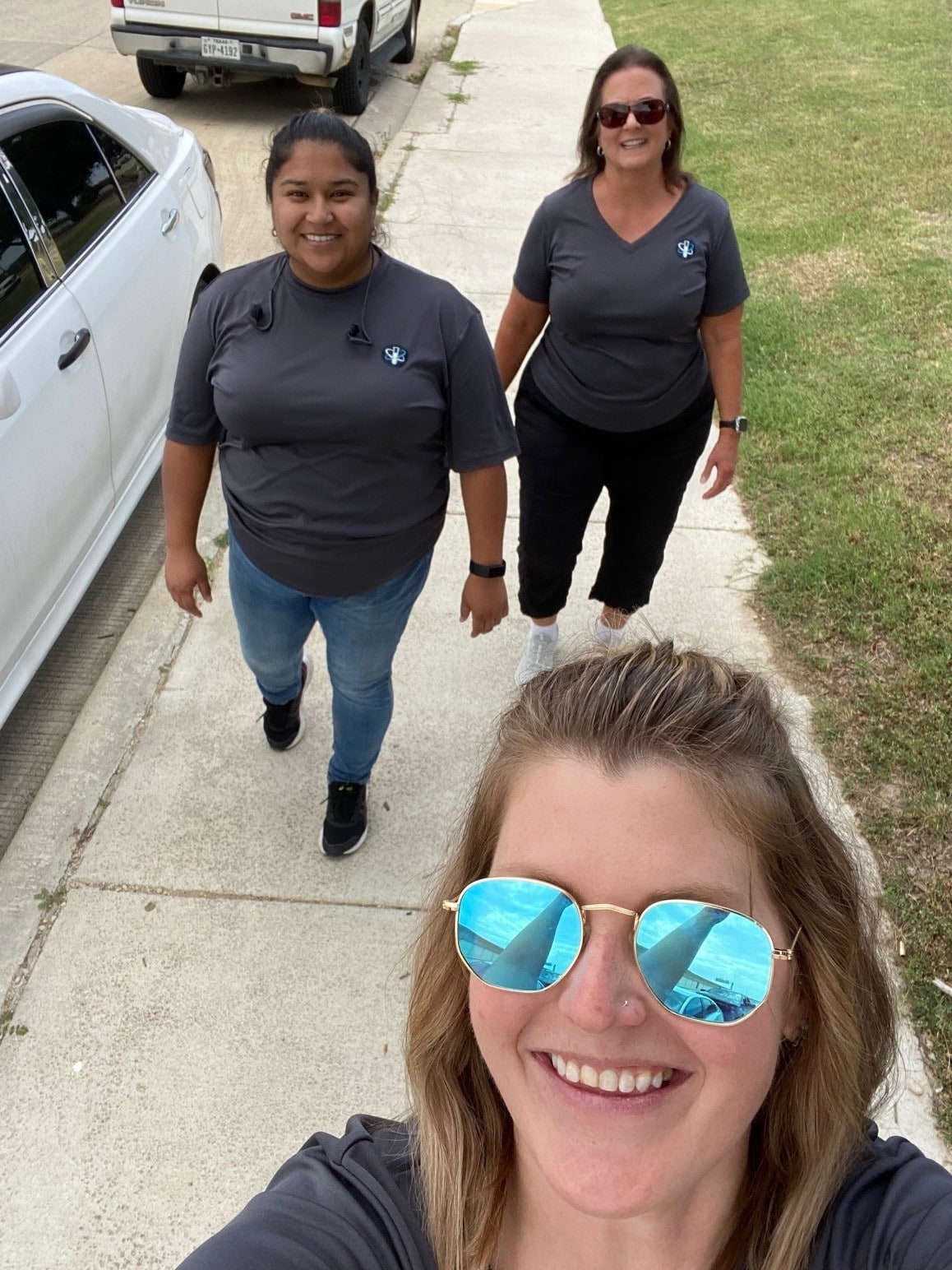 Team Movers And Shakers on a group walk