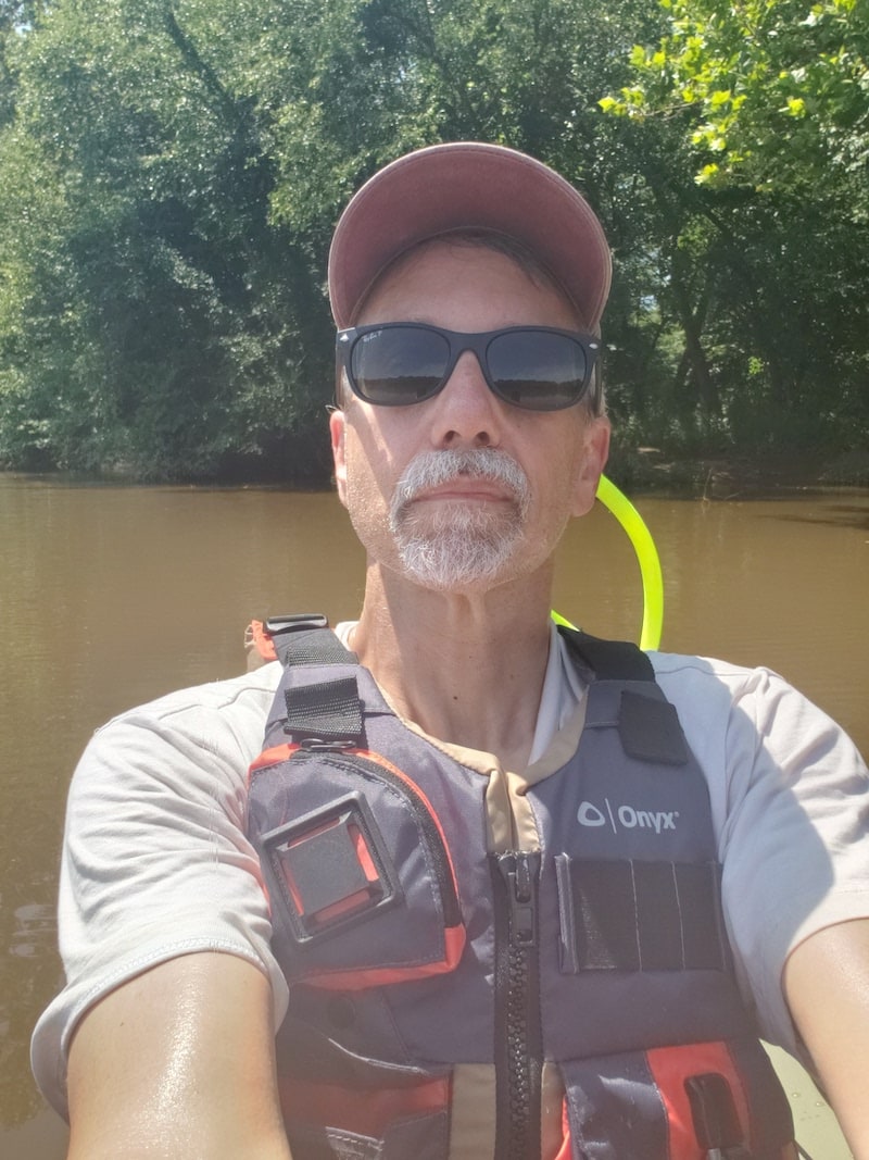 Wayne Cromwell angles his way to good health in a kayak